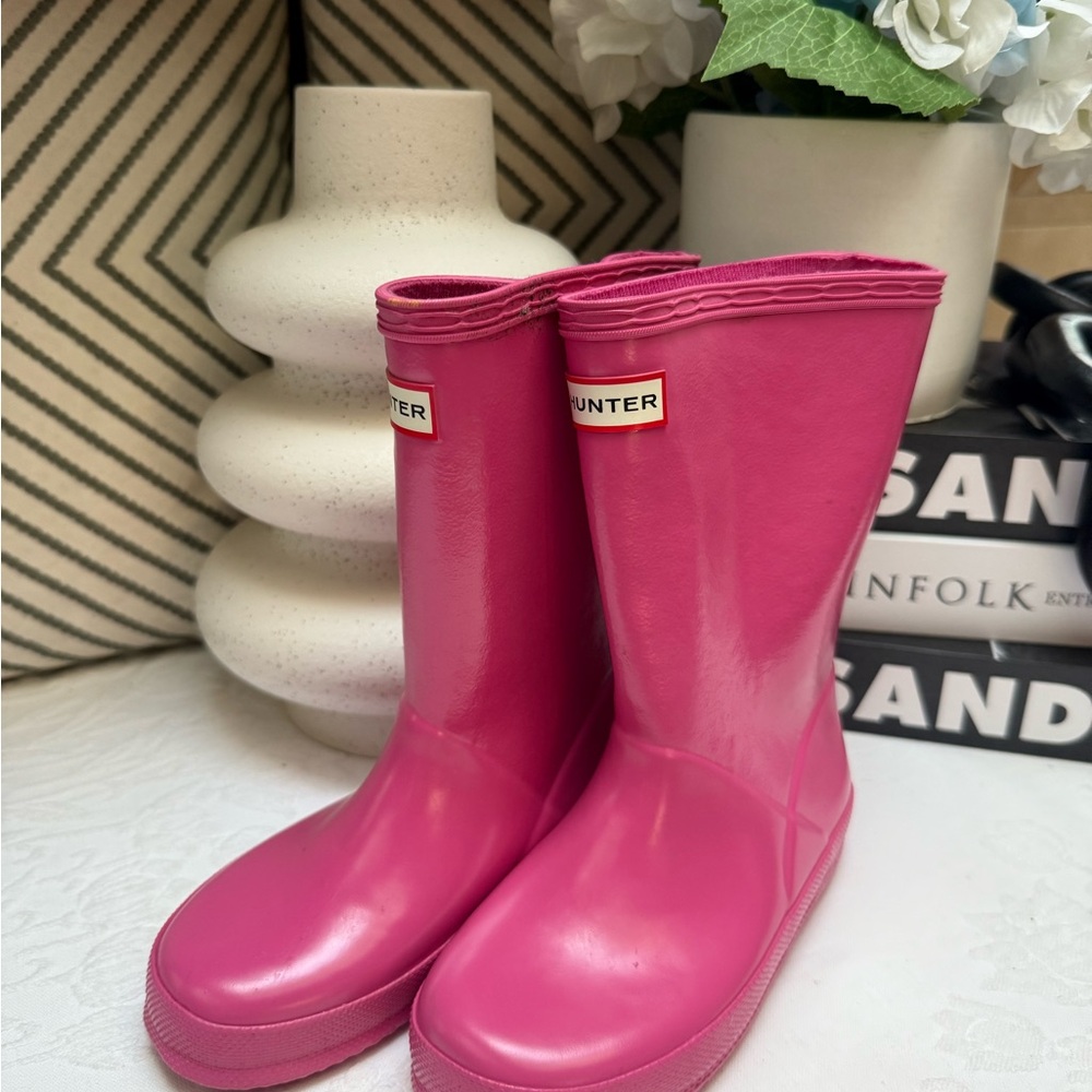 Hunter Pink Rain & Snow Boots Waterproof Mid-Calf - Picture 10 of 11